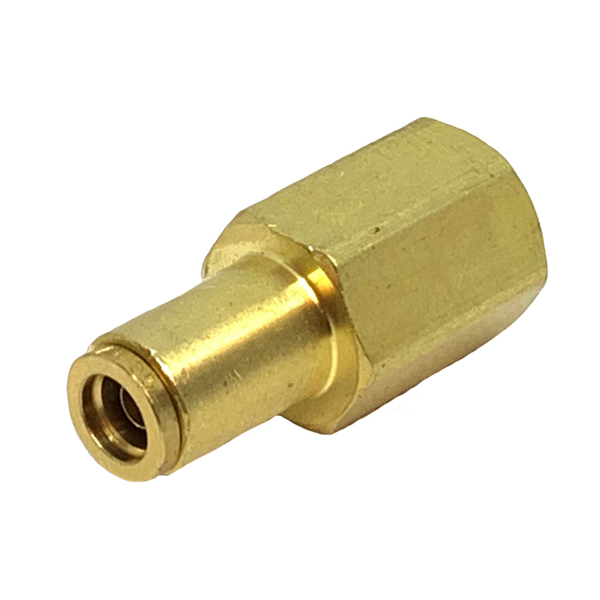 Brass Push In DOT Female Connector 3/8" X 1/4"