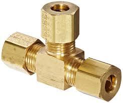 Brass Compression Union Tee 3/16" Tube