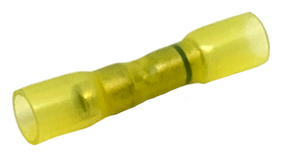 Heat Shrink Yellow Step Butt Connectors 12-10 TO 16-14 Wire