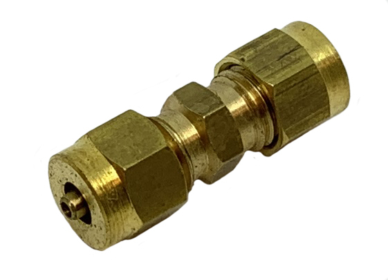 Brass Split Sleeve Fittings For Nylon Tubing Union 5/32" Tube