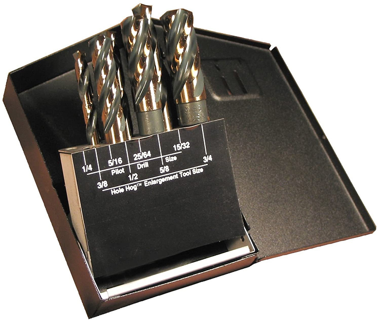 Hole Hog Set Contains 1 each 3/8?, 1/2? &amp; 5/8 Hole Hog and 5/16?, 25/64? &amp; 15/32